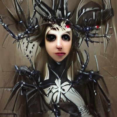 Majestic Spider Queen: Arachnid Royalty