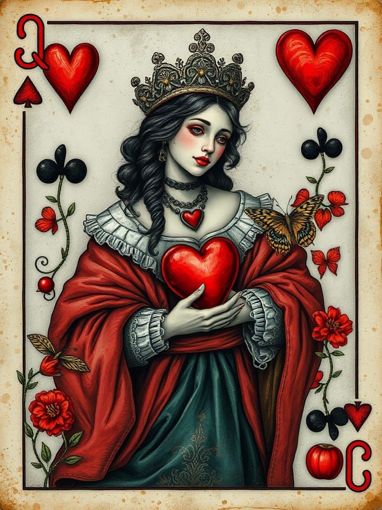 Whimsical Playing Card Art Inspired by Outsider Art