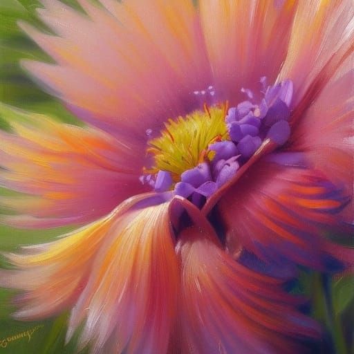 Realistic Flower Oil Painting by Gurney