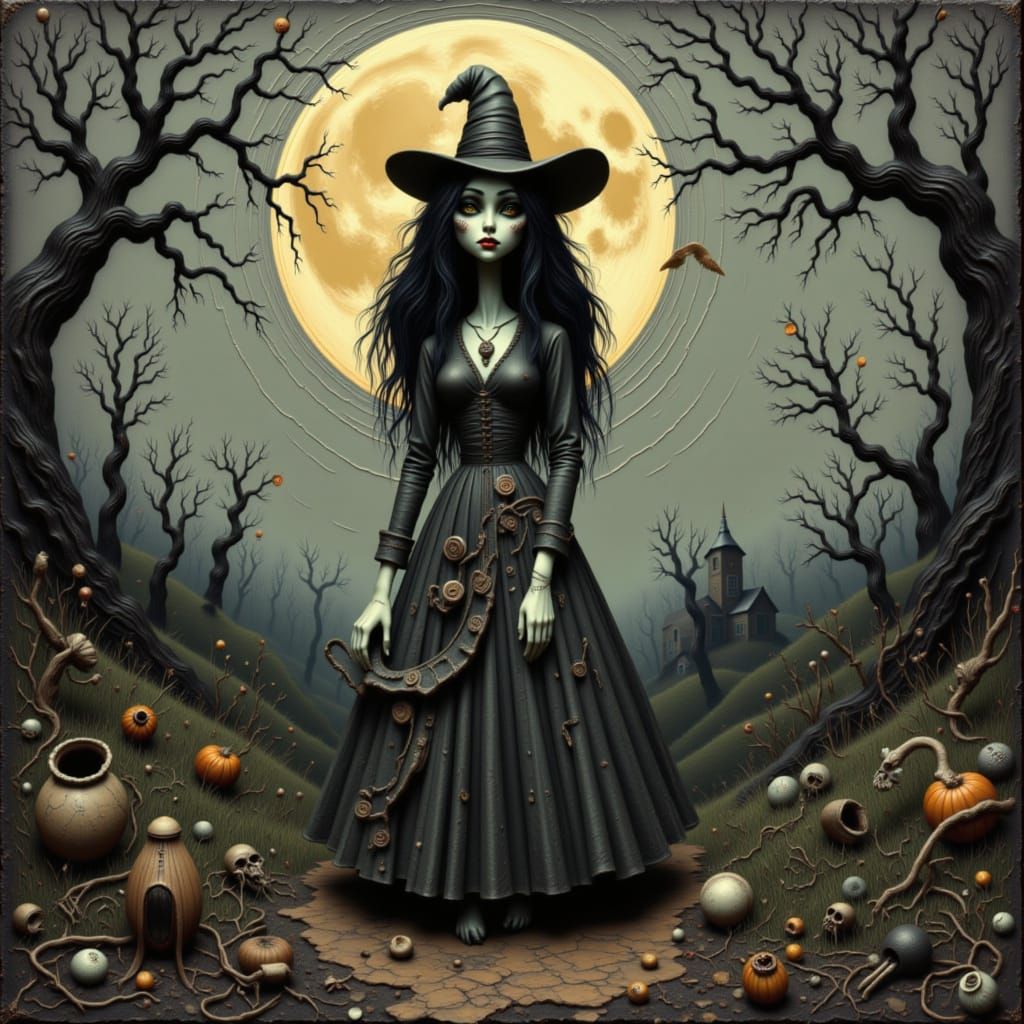 Tim Burton Style Graveyard Party Scene