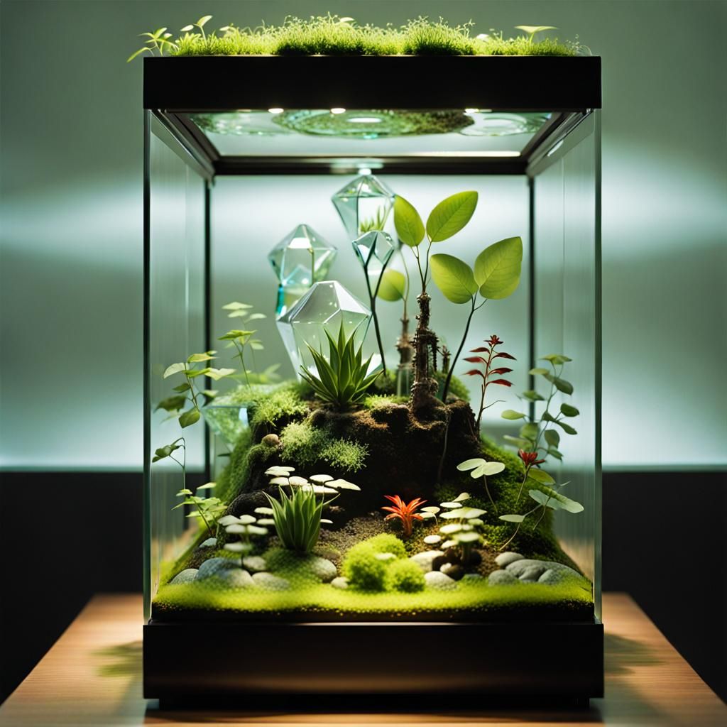 Genetically modified plants stand proudly, symbols of adapta...