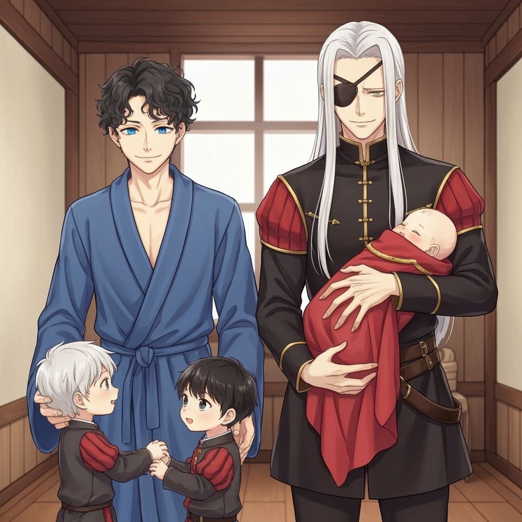 Medieval Royal Family in Anime Style