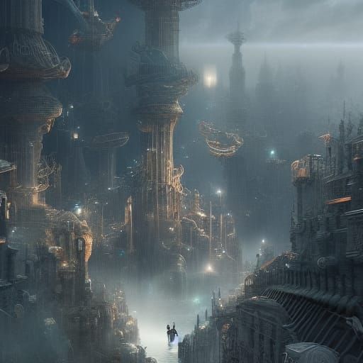 Electrons Move Through Reality: Digital Matte Painting