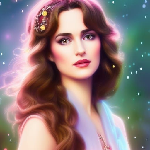 Winona Ryder as Disney Princess: Watercolor Portrait