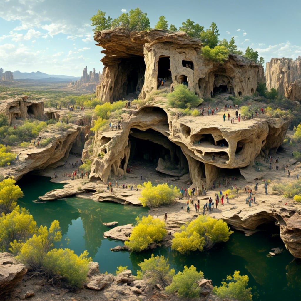 Cave Dwellings   --  New Mexico