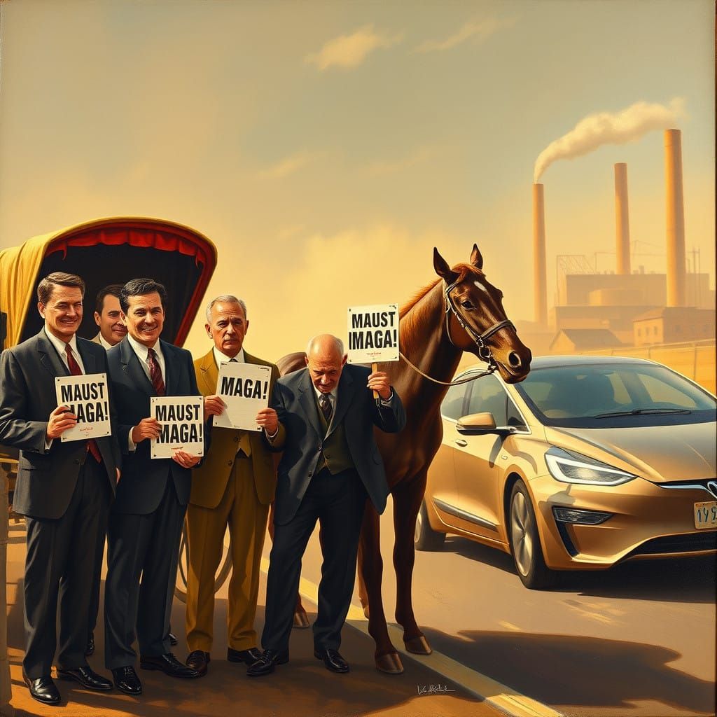 Retro-Satirical Nostalgia: Horse and Buggy Era Politicians D...