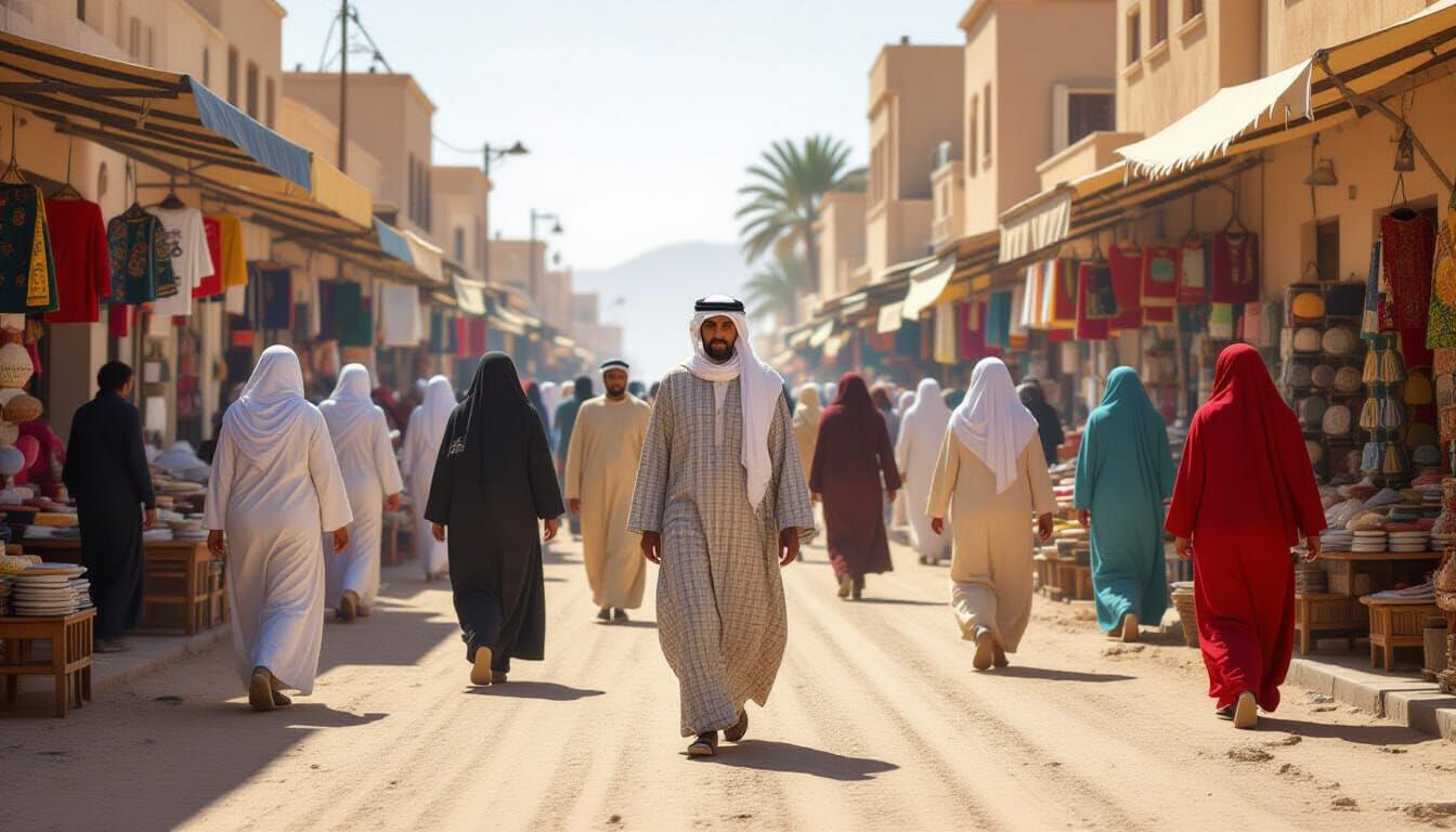 Realistic Image of Algerian People