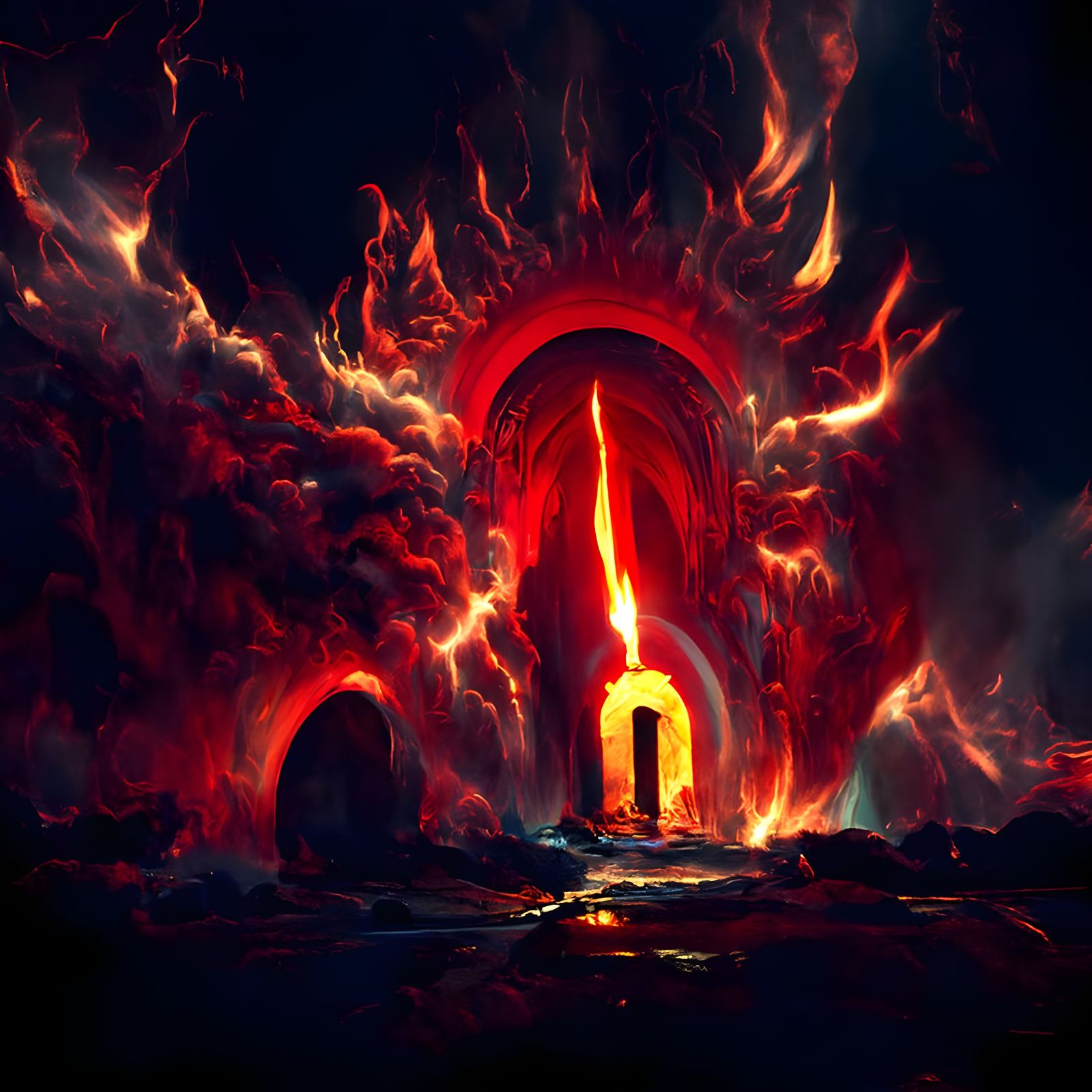 Hellish Arcane Portal of Raging Flames