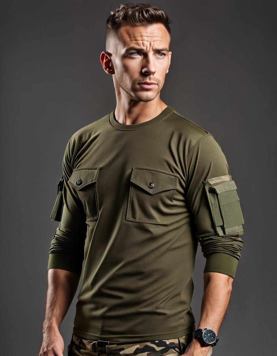 Man in Combat Gear Portrait