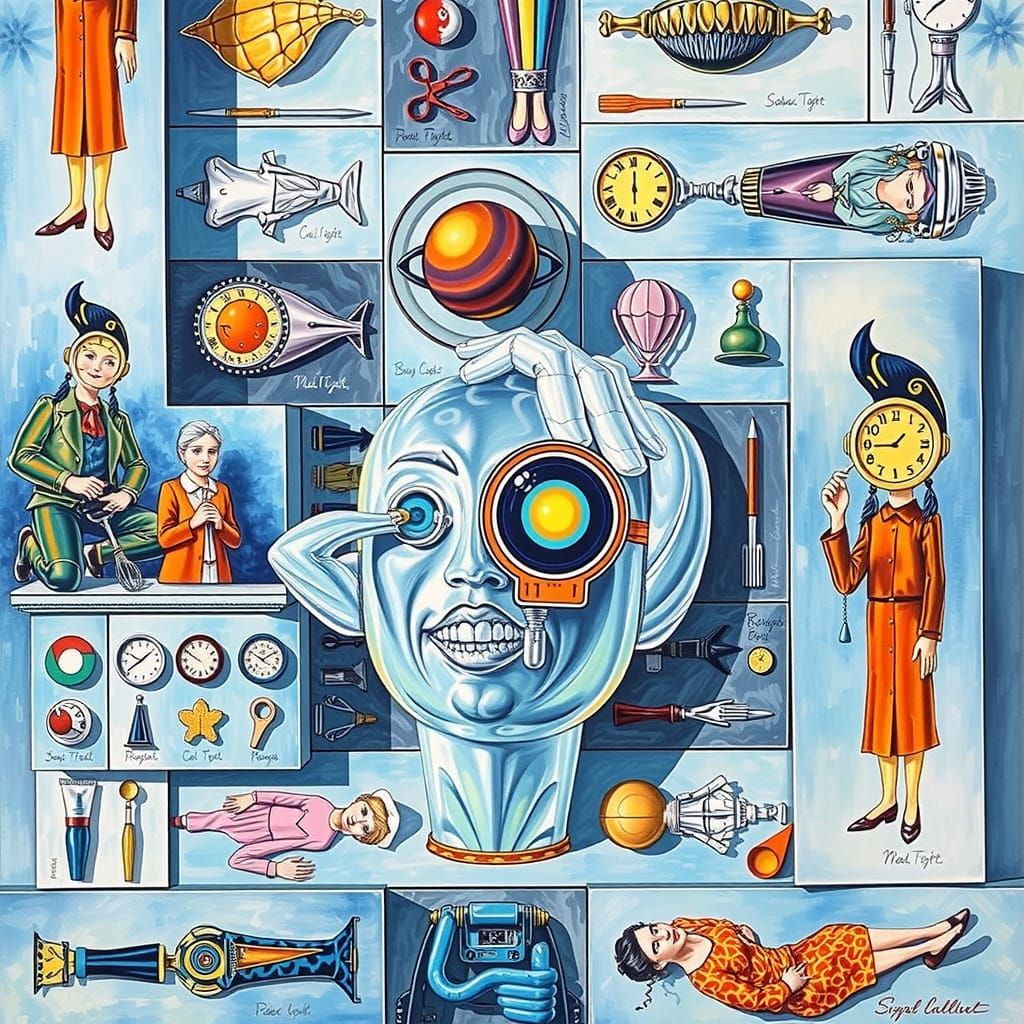 Hyperrealistic Sculpture Reflecting Light and Shadow