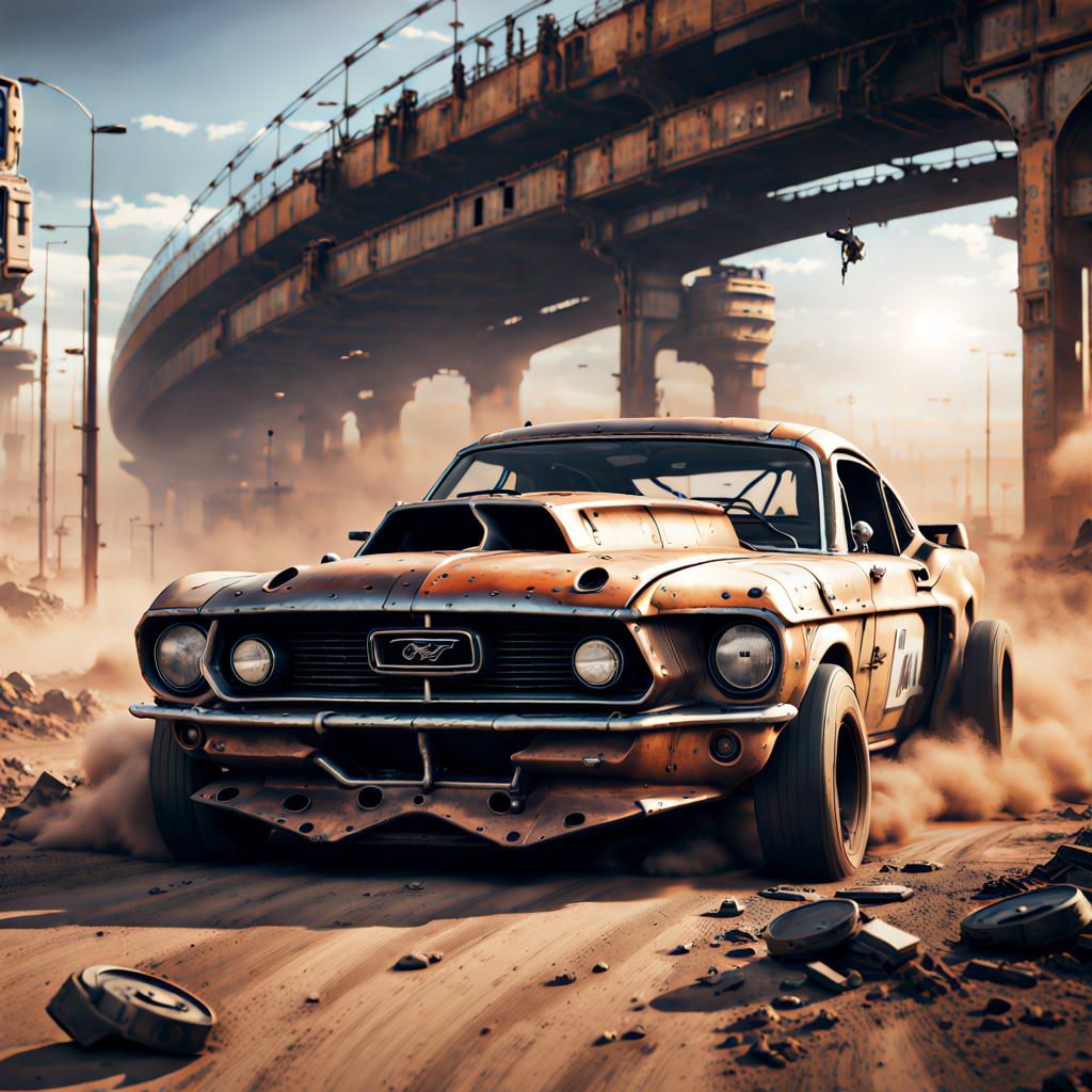 Armored 1964 Mustang Road Rage in Post-Apocalyptic Race