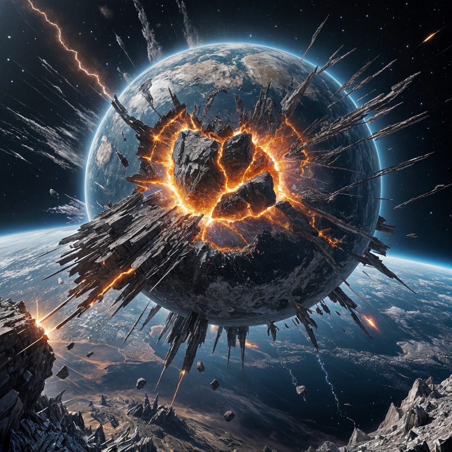 Shattered earth
