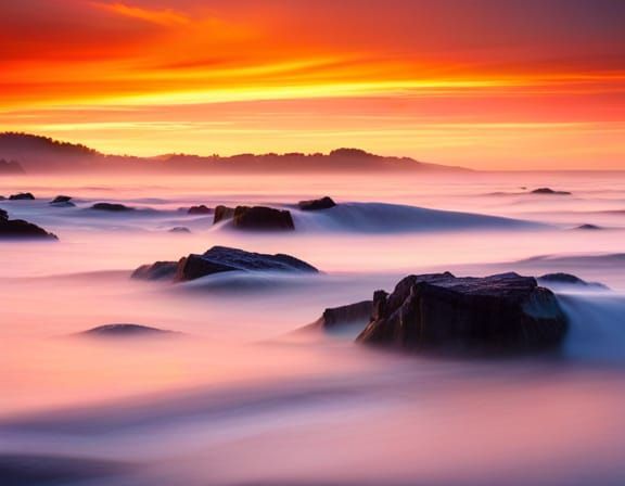 Opalescent Orange Ocean Outdoors