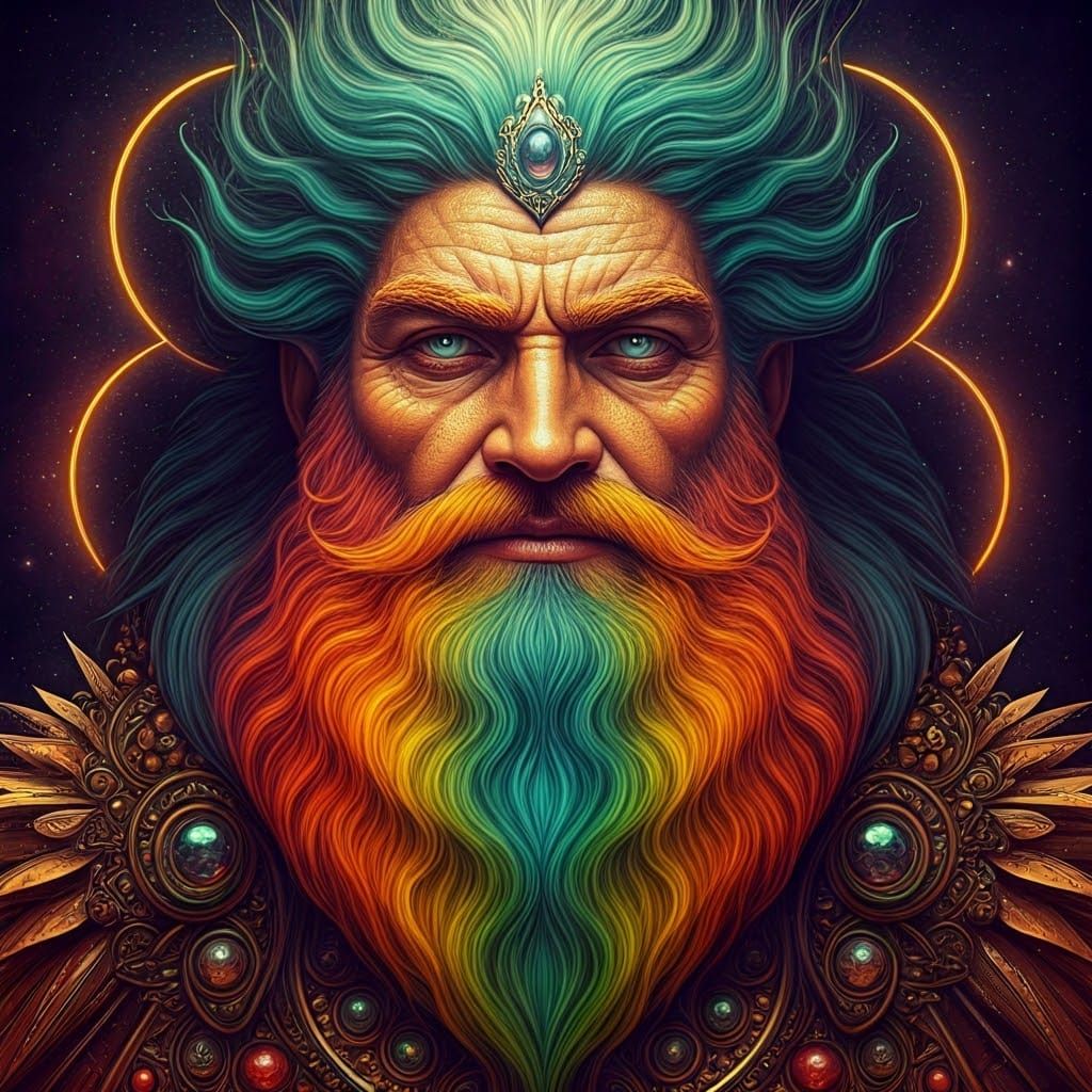 Cosmic Visionary in Astral Attire