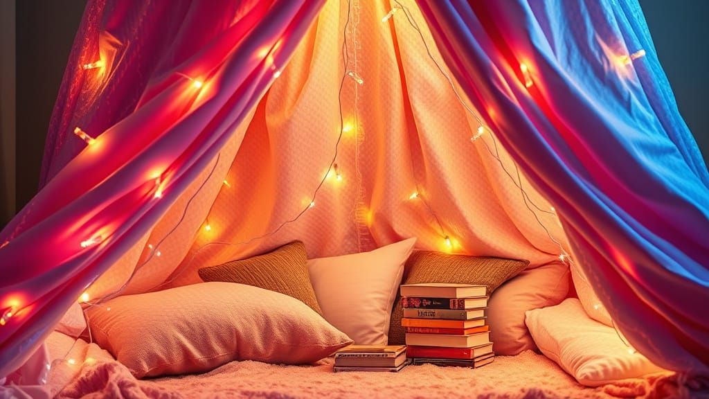 Magical Blanket Fort Reading Sanctuary