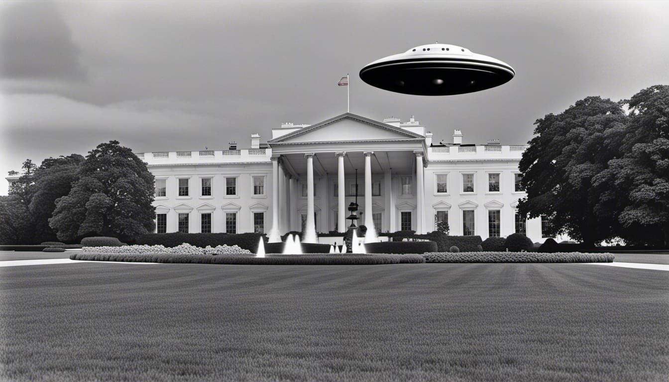 UFO Sighting Over the White House Lawn