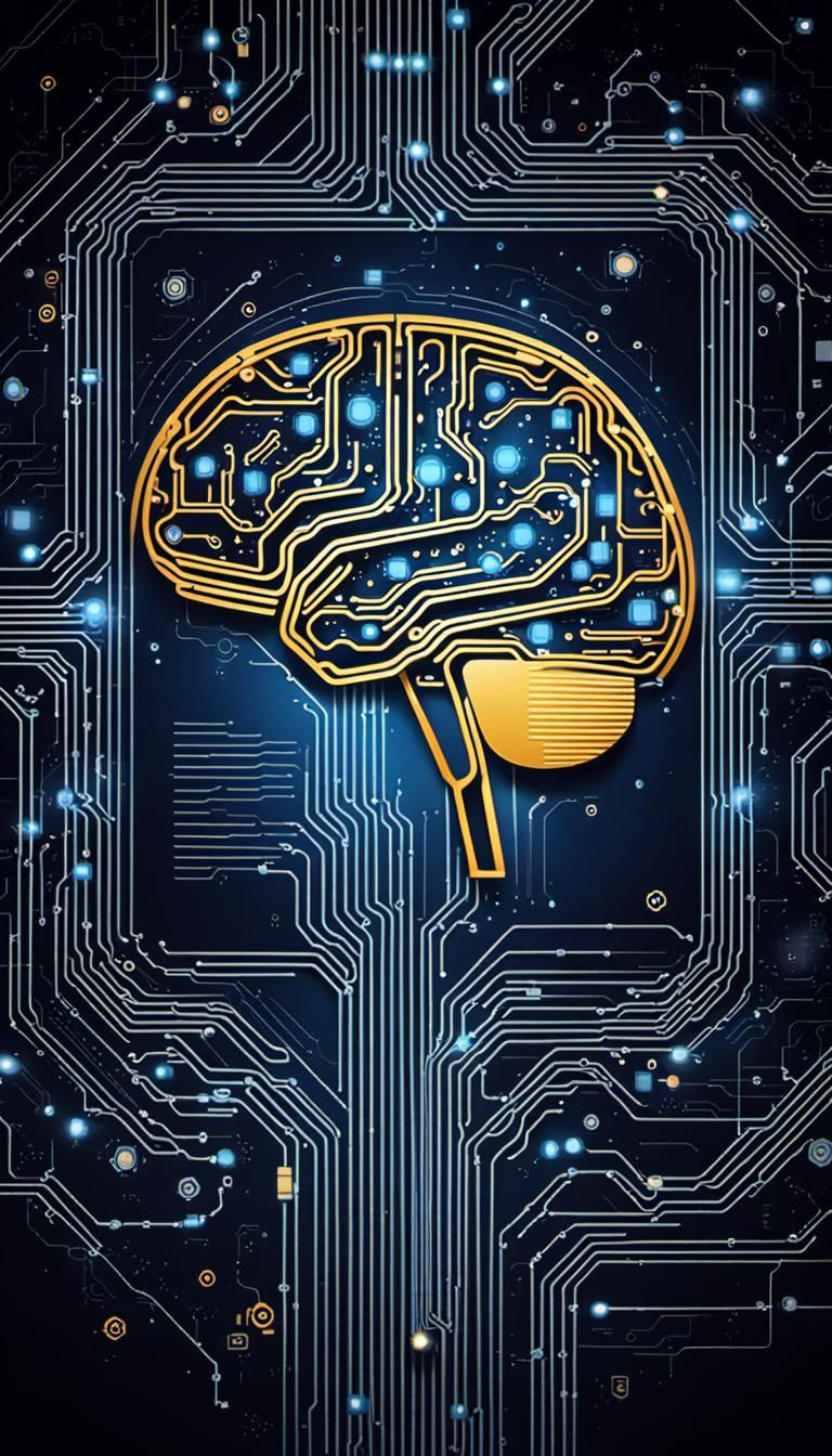 AI Integration: Image of AI Displayed on Tech Device