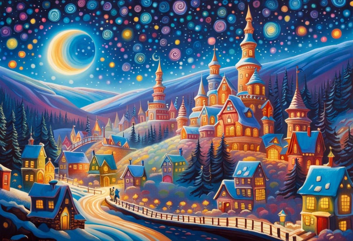 Chibi Olaf in Winter Wonderland: Watercolor Manga