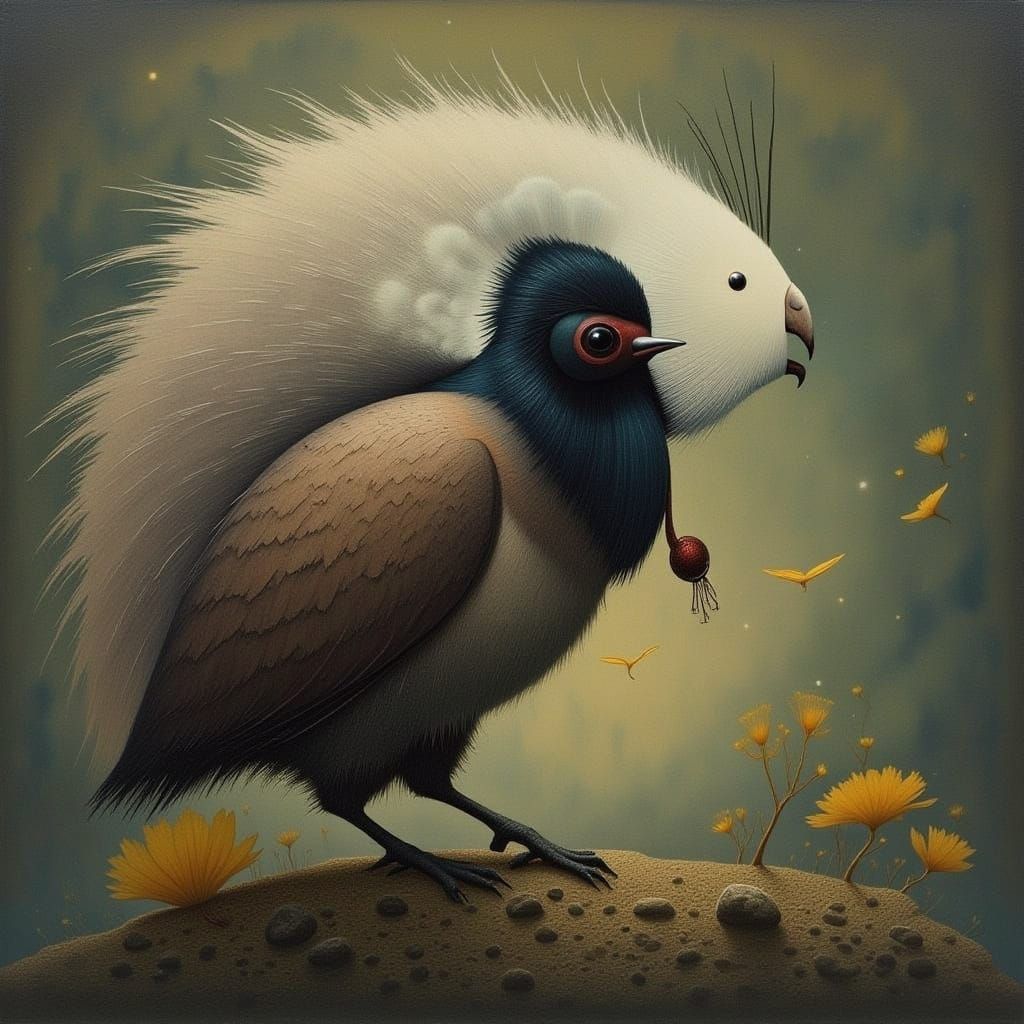 Cicada Song and Moon Night: AI Art