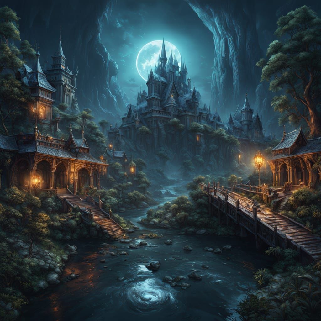 Alien Portal Opens on Unknown Planet Under Three Moons