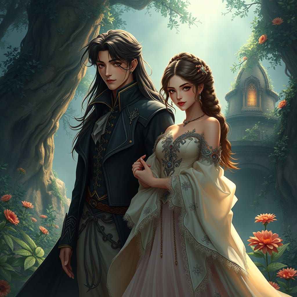 Evangeline and Alaric: A Mystical Anime Romance