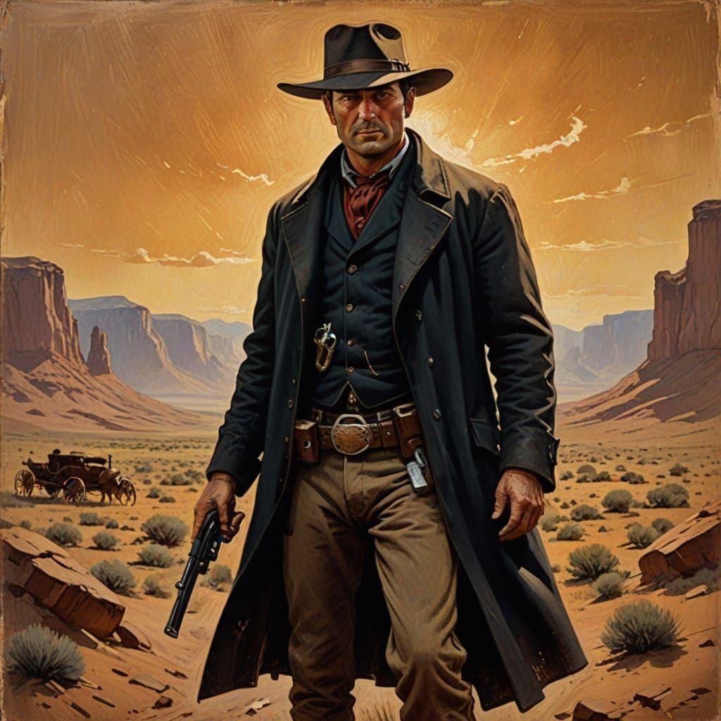 Frontiersman in the American Old West