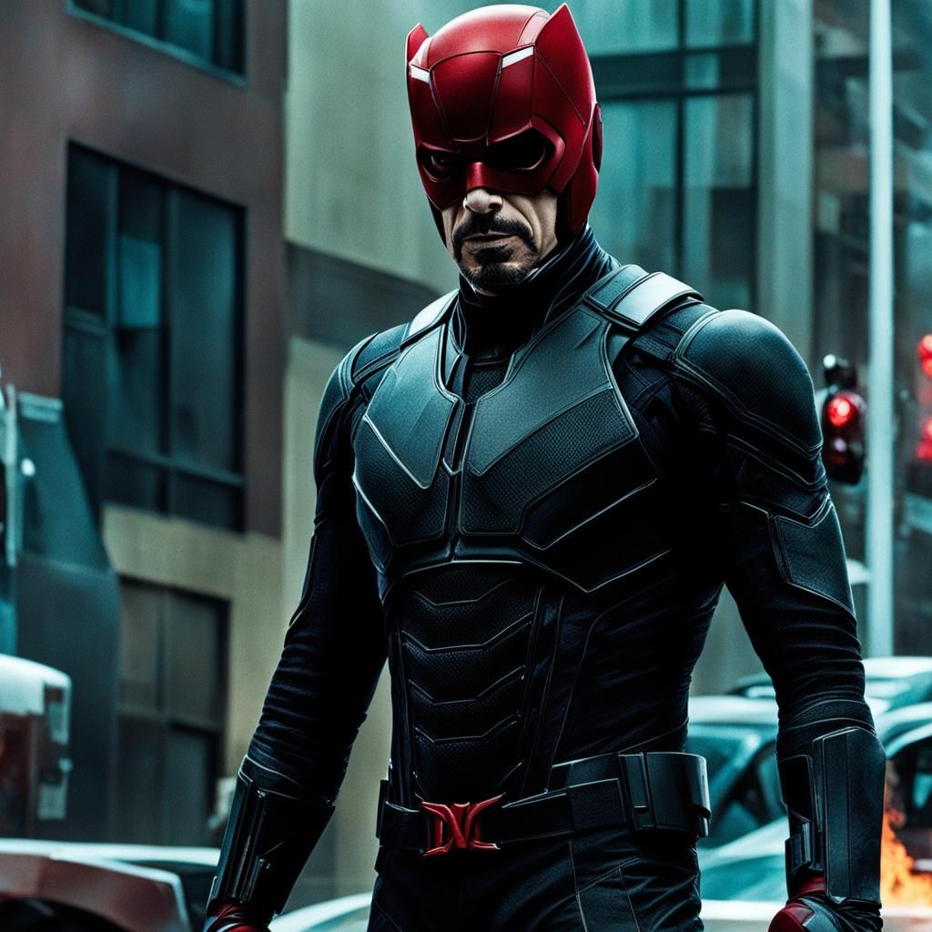 Robert Downey Jr as Daredevil Fan Art