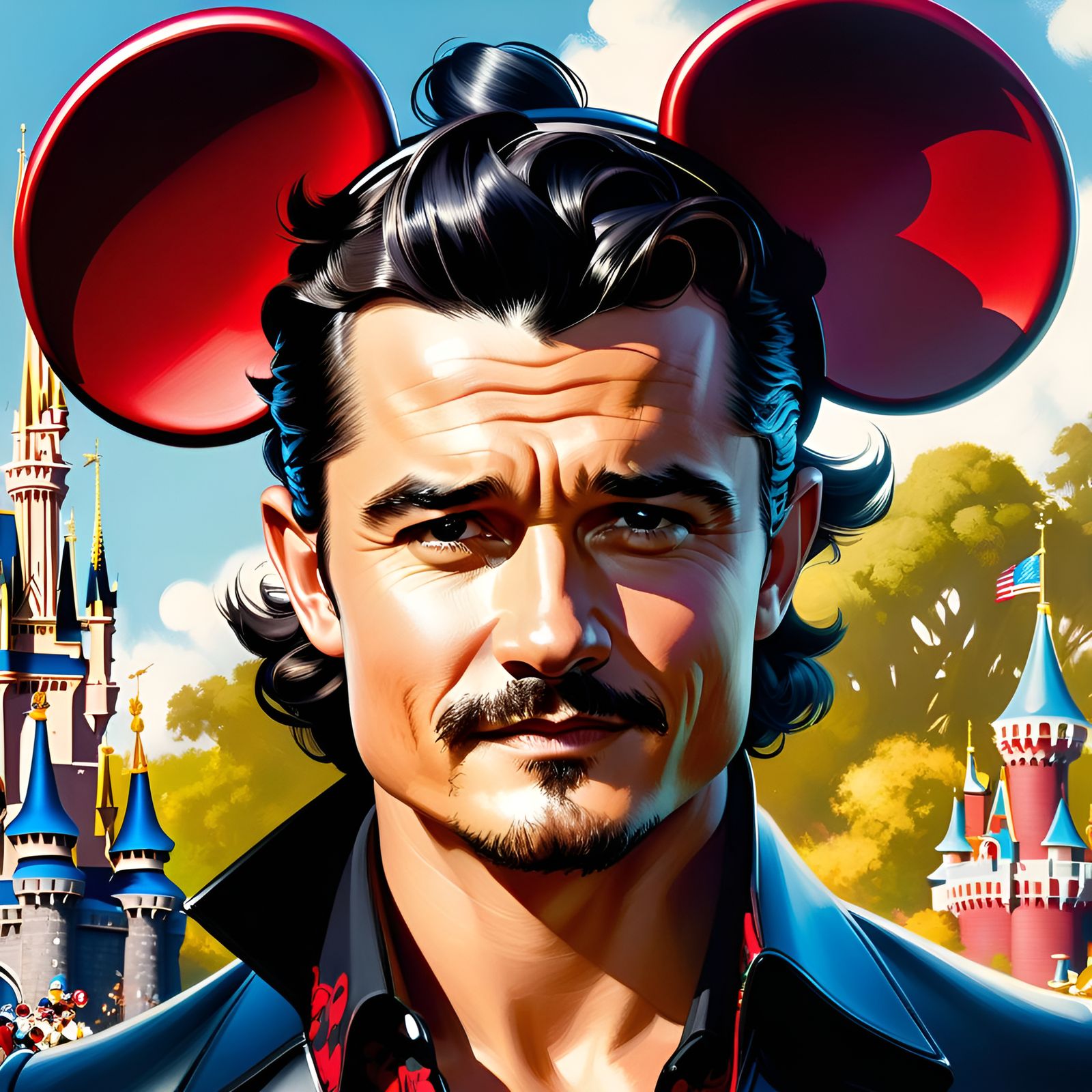 Orlando Bloom as Disney Character Portrait