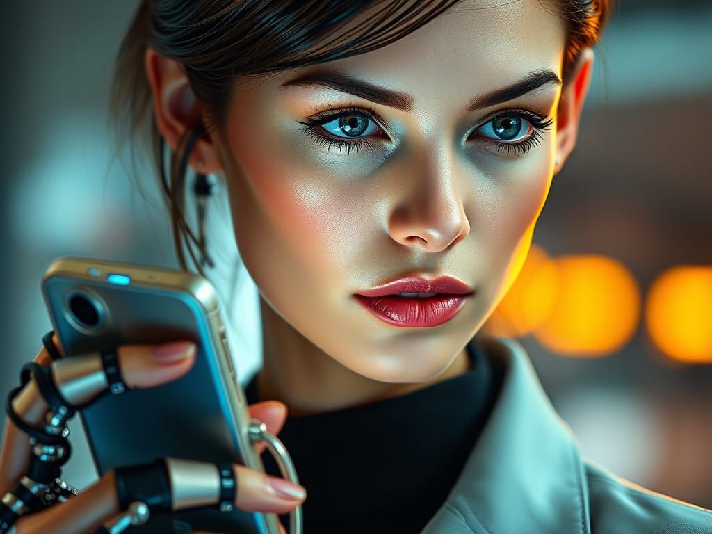 a close up of a person holding a cell phone