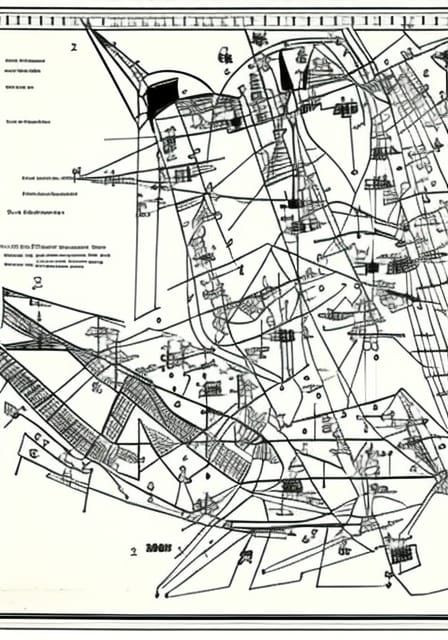 Abstract Graphic Score Inspired by Experimental Music