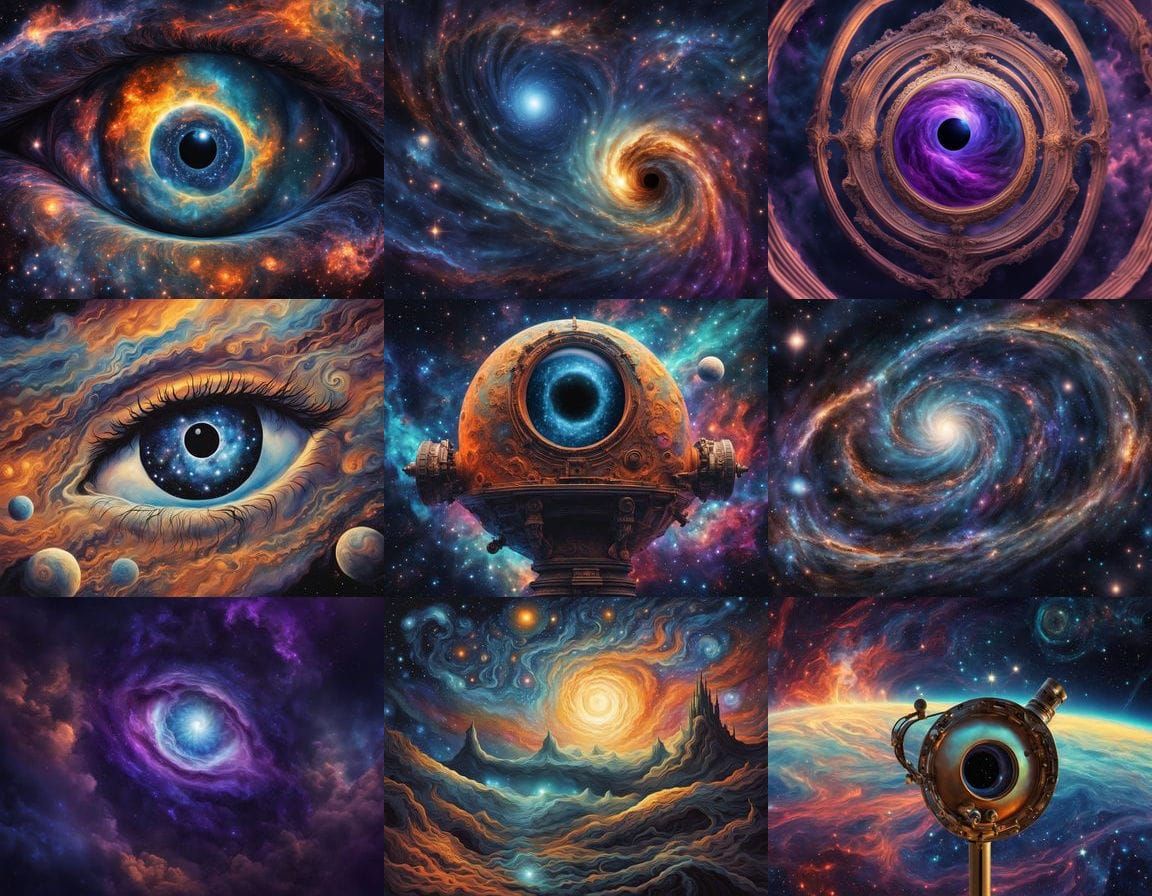 Cosmic Eye Shines with Ethereal Light