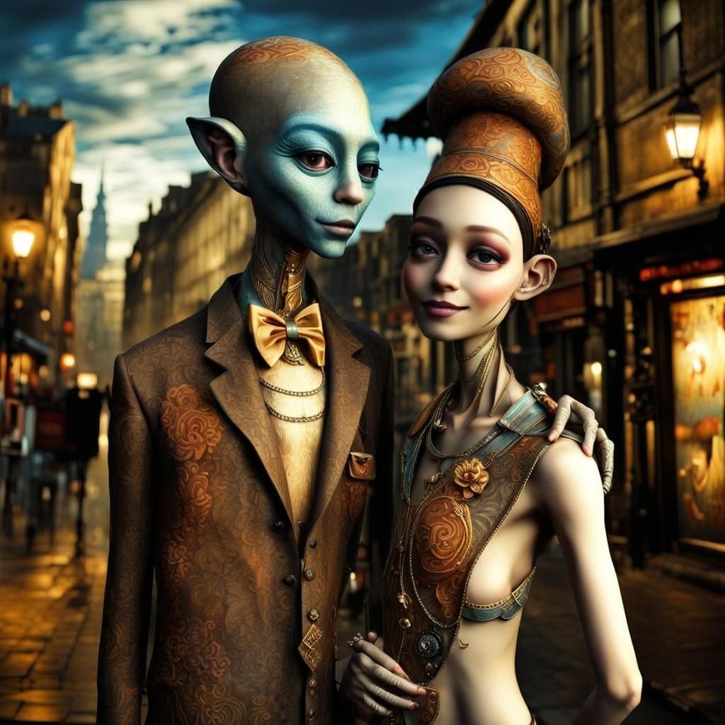 Photorealistic Aliens in Exotic Fashion: Hyperreal Photograp...