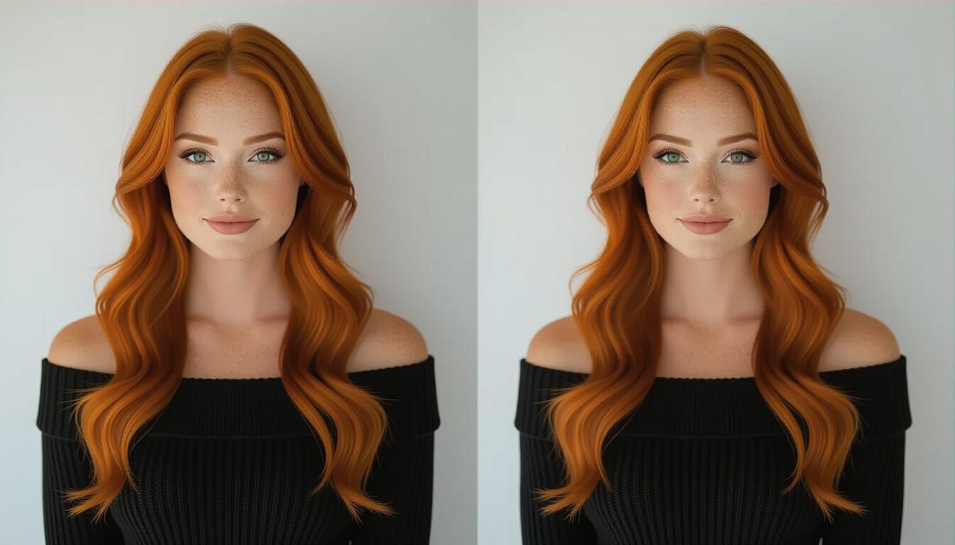 Professional Portrait of Ginger Woman by Martin Schoeller