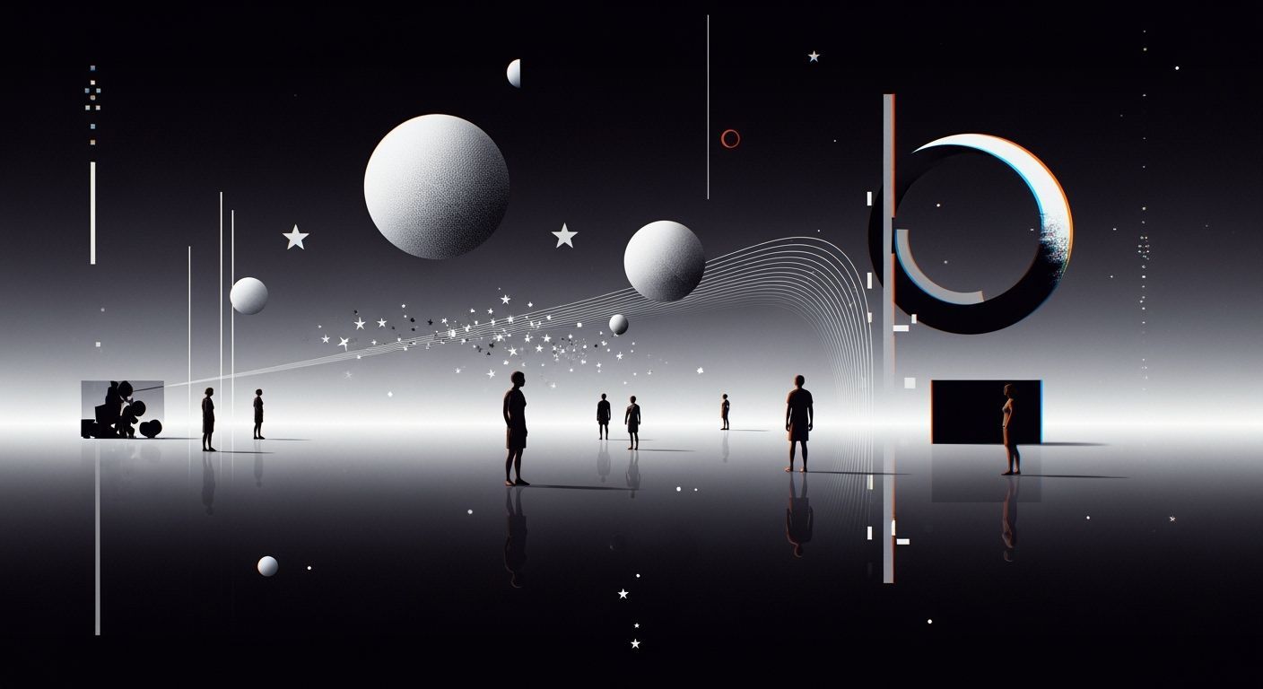 Surreal Abstract Art of Mental Emptiness with Evolving Patte...