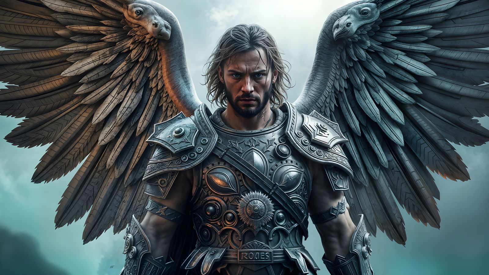 Archangel Michael Tattoo Concept in HDR