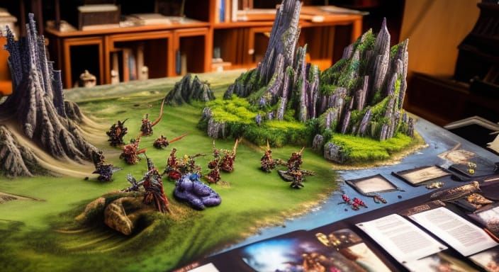 Living D&D Miniatures Play Lawn Bowling