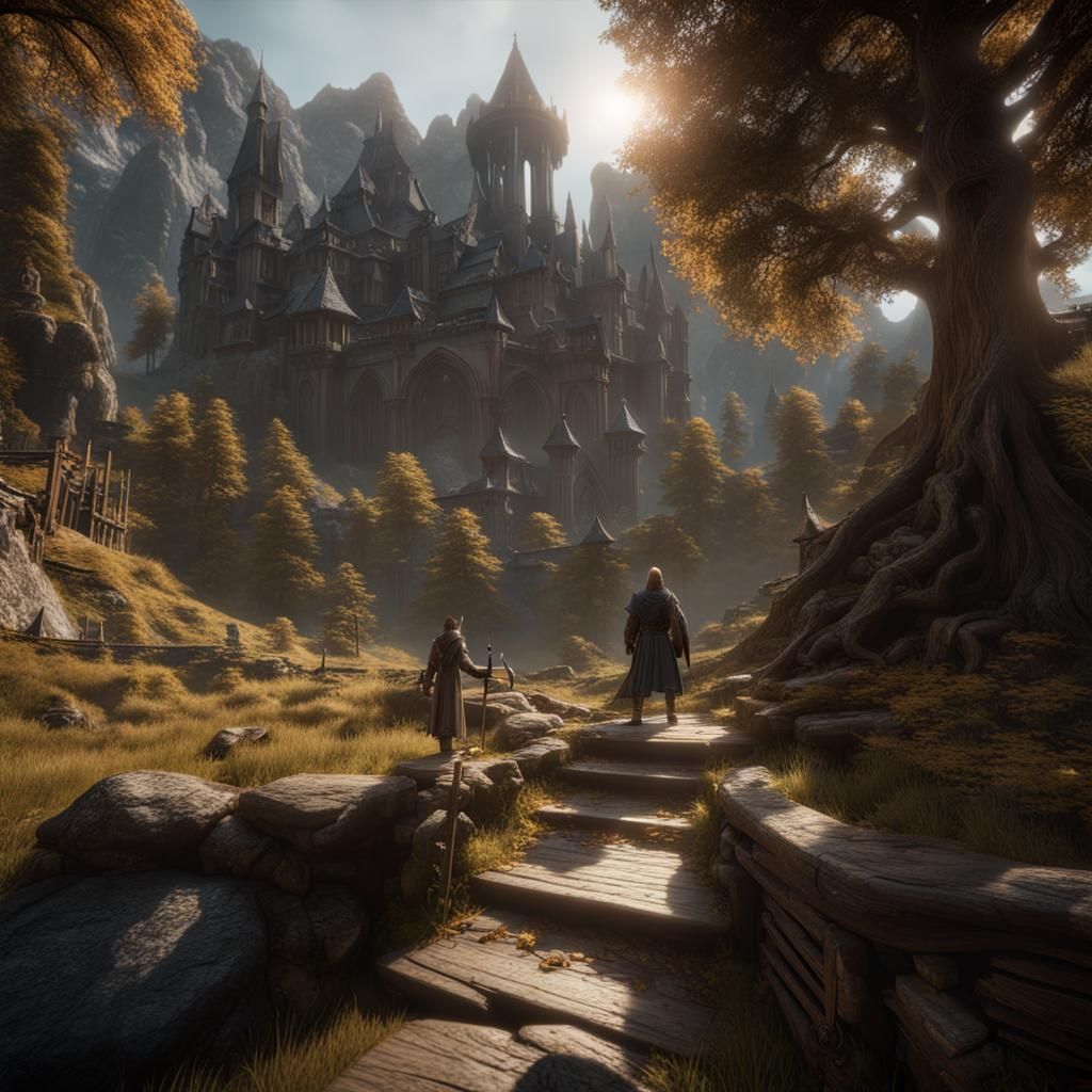 Epic Lord of the Rings 3D Render