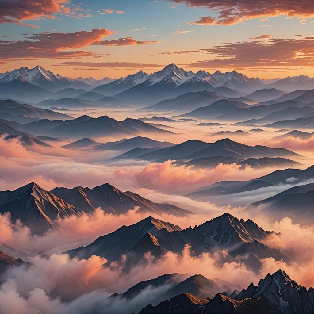 Luminous Skyscape at Golden Hour in 8K