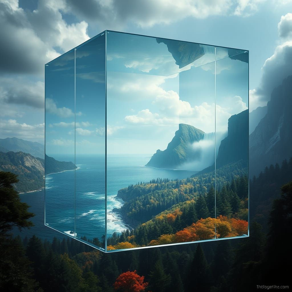 Majestic Glass Cube Reveals a Breathtaking Panorama of Vibra...
