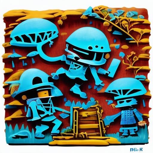 Feigned Displeasure with Neon Glow Effect