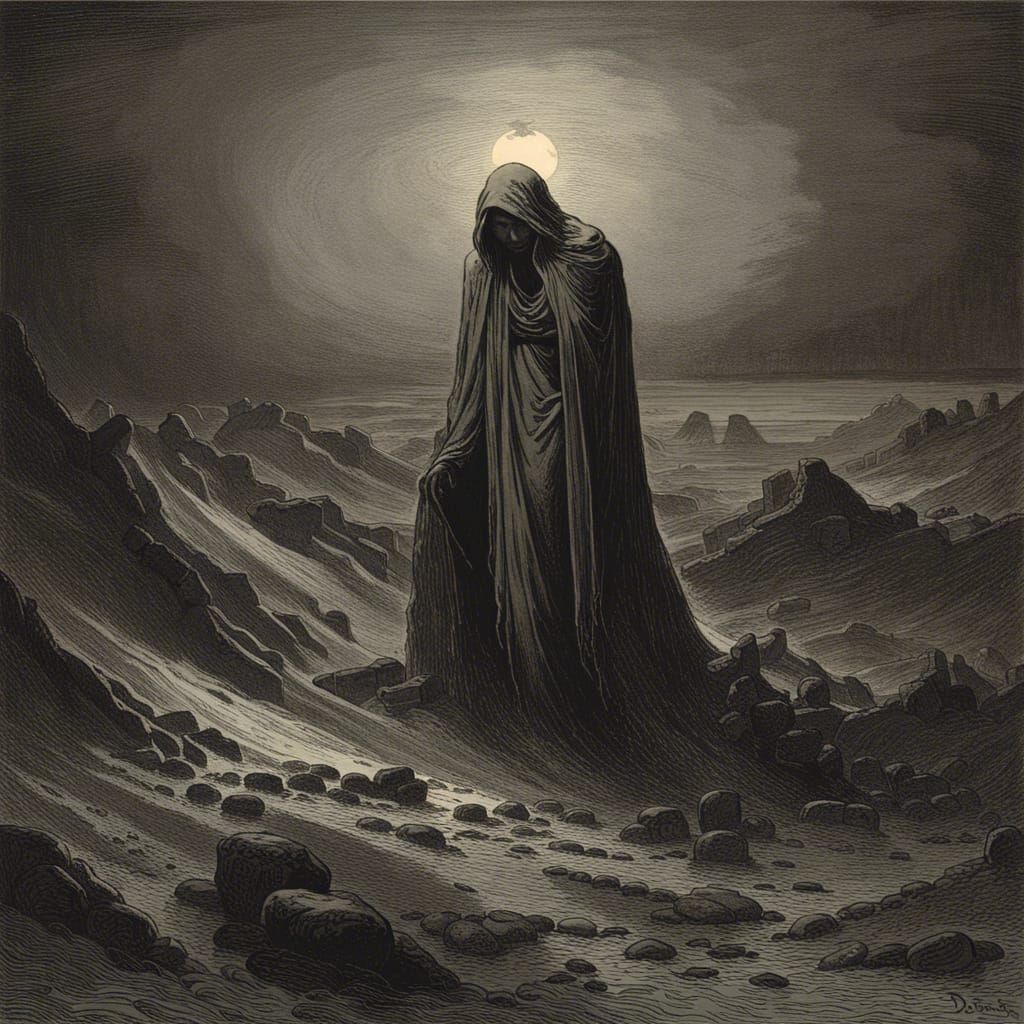 Depression as Gothic Horror Illustration