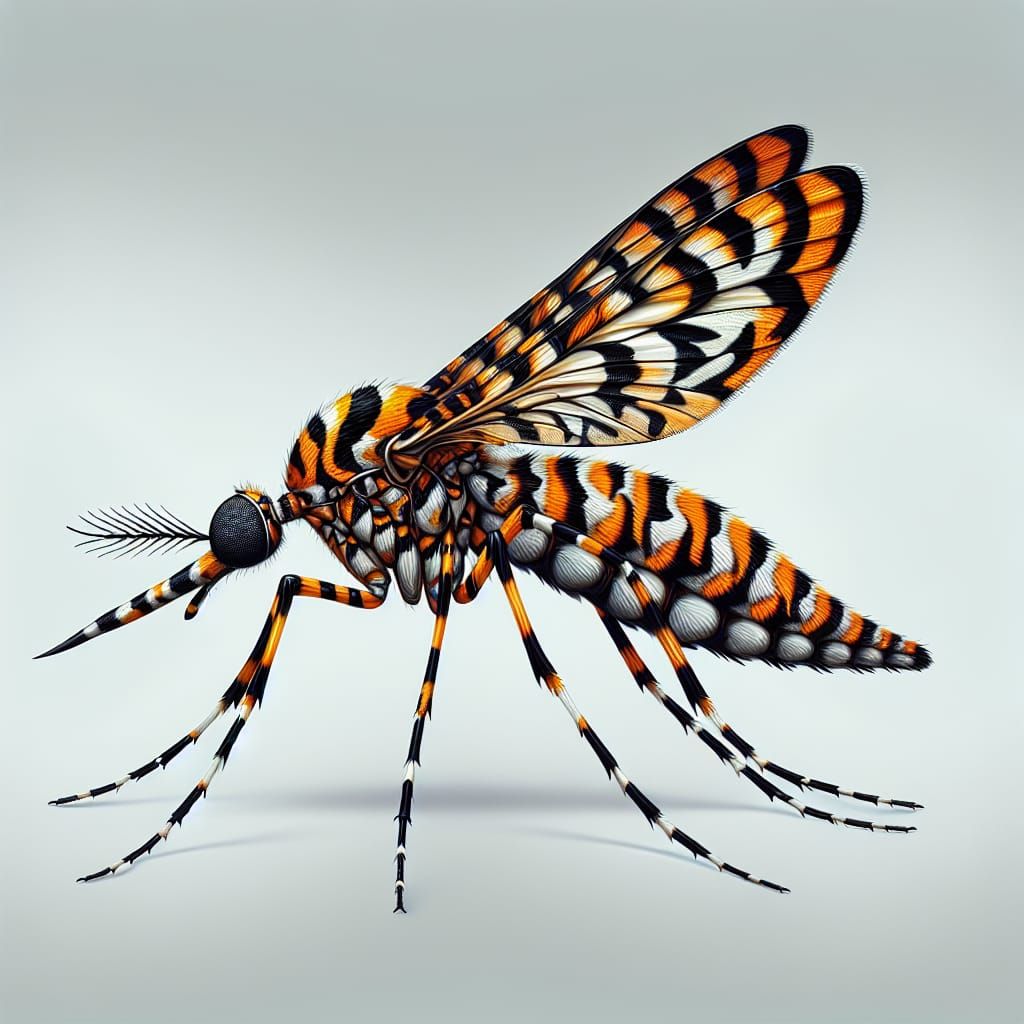 Tiger-Striped Mosquito: An Insect Fusion