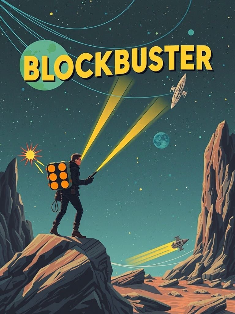 Retro Sci-Fi Blockbuster Poster