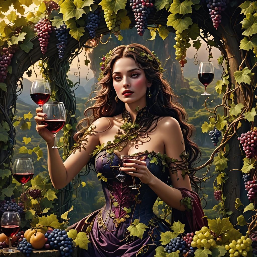 Intricate Fantasy Art with Deep Color and Detail