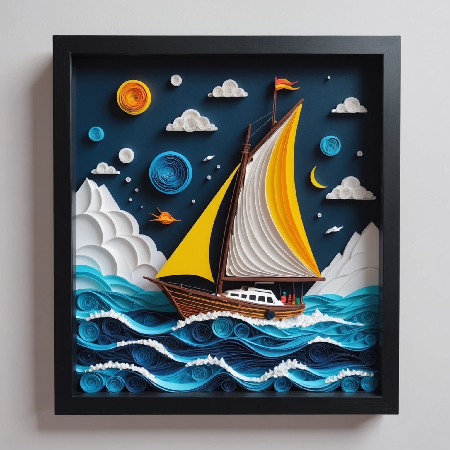 Sailboat in the storm