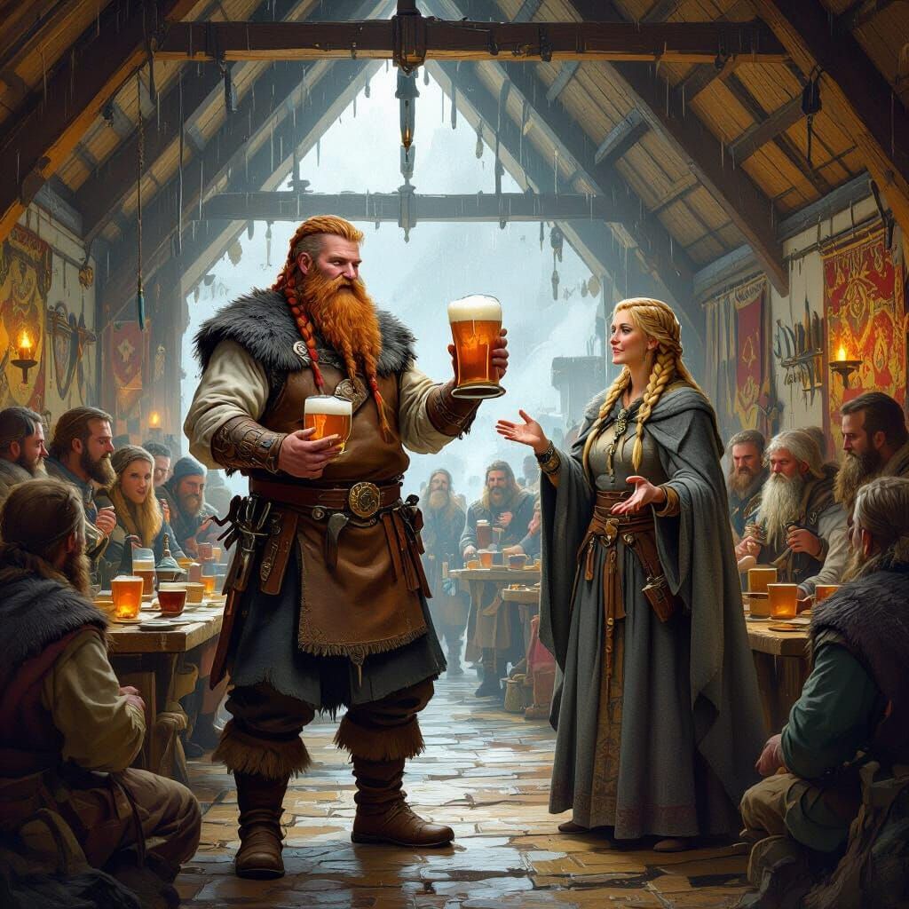 Viking Longhouse Feast with Brewer Luke and Saga Teller Lint...