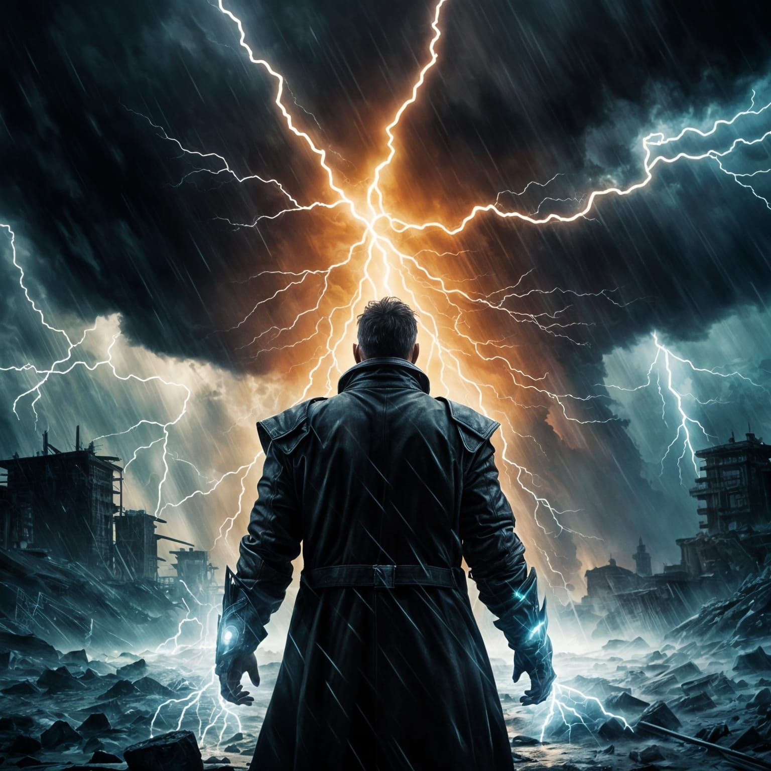 Villain Controls Storm with Elemental Power