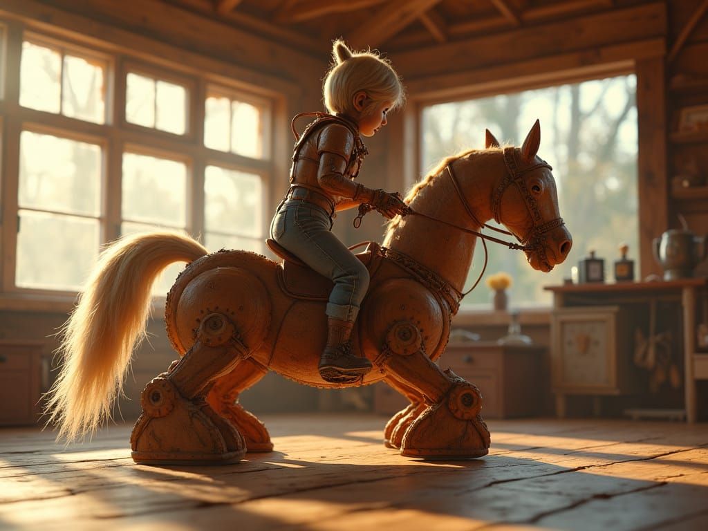 Kerfluffles Meet Life-Size Ride-On Wooden Automata - What Co...