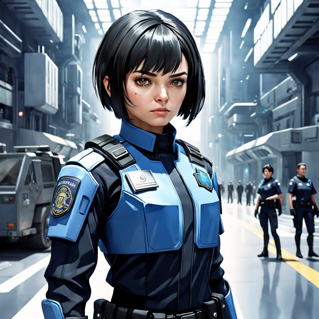 Scifi police officer...