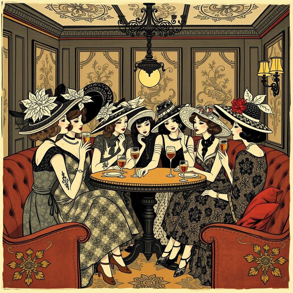 Women's Club New Year's Eve in Whimsical Folk Art Cafe